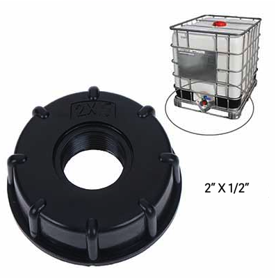 HardwareCity IBC Tank 2"/50MM X 1/2" Thread Adaptor